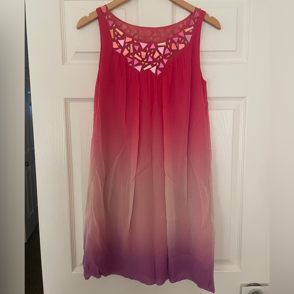 Vibrant Pink and Purple Hombre Dress